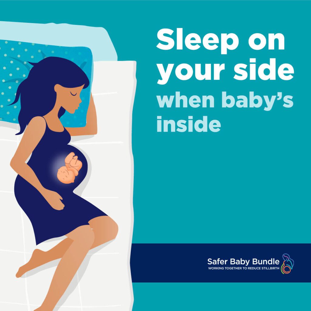 Going to sleep on your side from 28 weeks